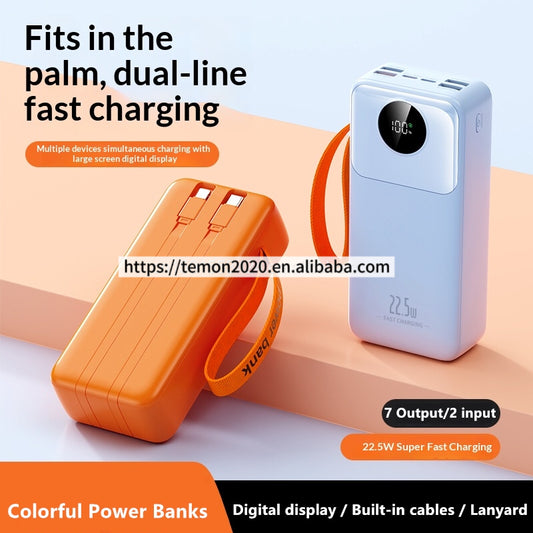 30000mAh Power Bank – 22.5W Fast Charging with Digital Display