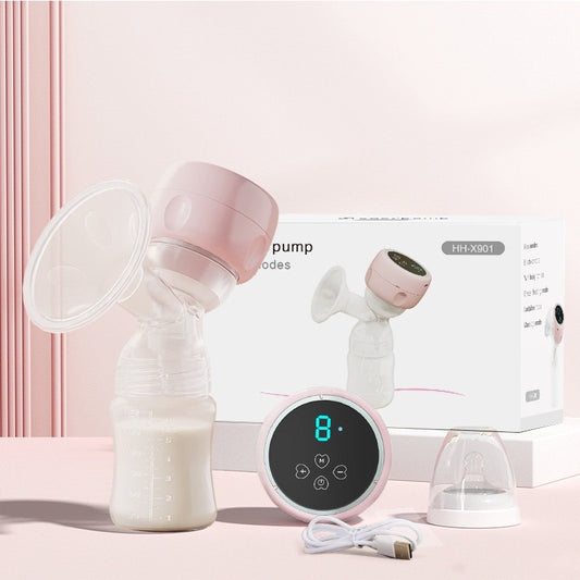 Pink Digital Breast Pump Set for New Mothers – Rechargeable Electric Breast Pump