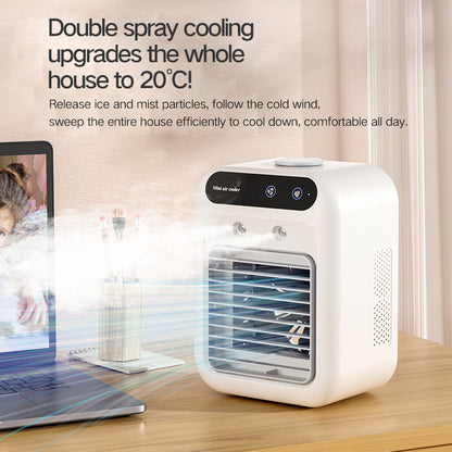 Portable Mini Air Conditioner Fan – Rechargeable Personal Cooling Fan