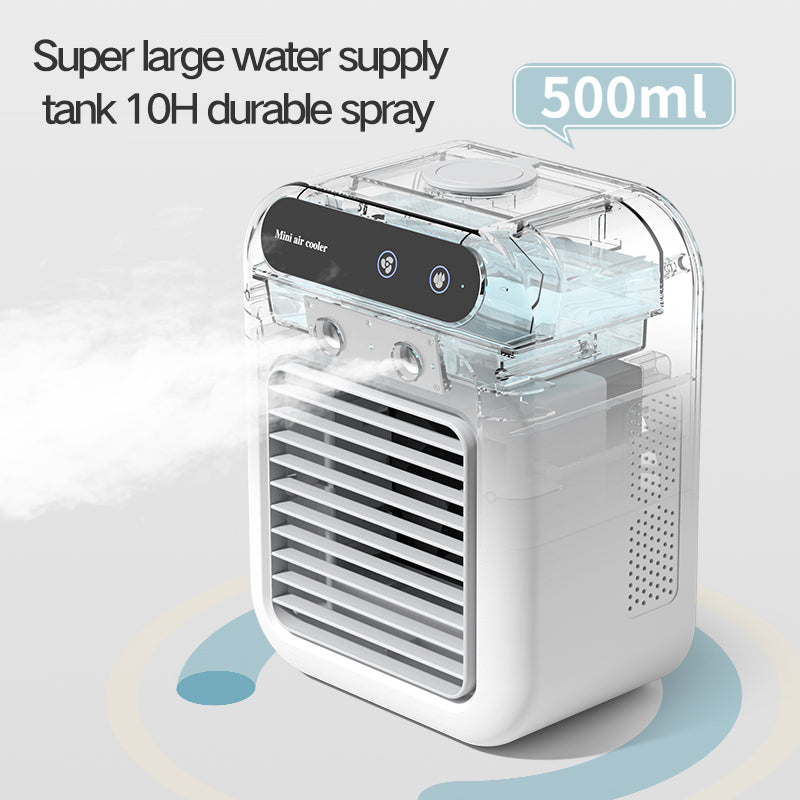 Portable Mini Air Conditioner Fan – Rechargeable Personal Cooling Fan