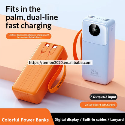 30000mAh Power Bank – 22.5W Fast Charging with Digital Display