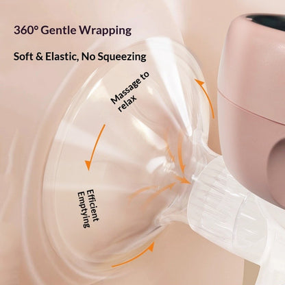 Pink Digital Breast Pump Set for New Mothers – Rechargeable Electric Breast Pump