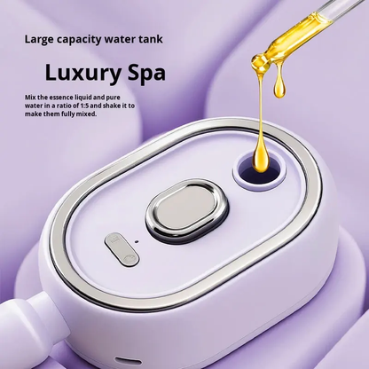 Custom Electric Spray Massage Comb – Self-Cleaning Nano Mist Hair Brush